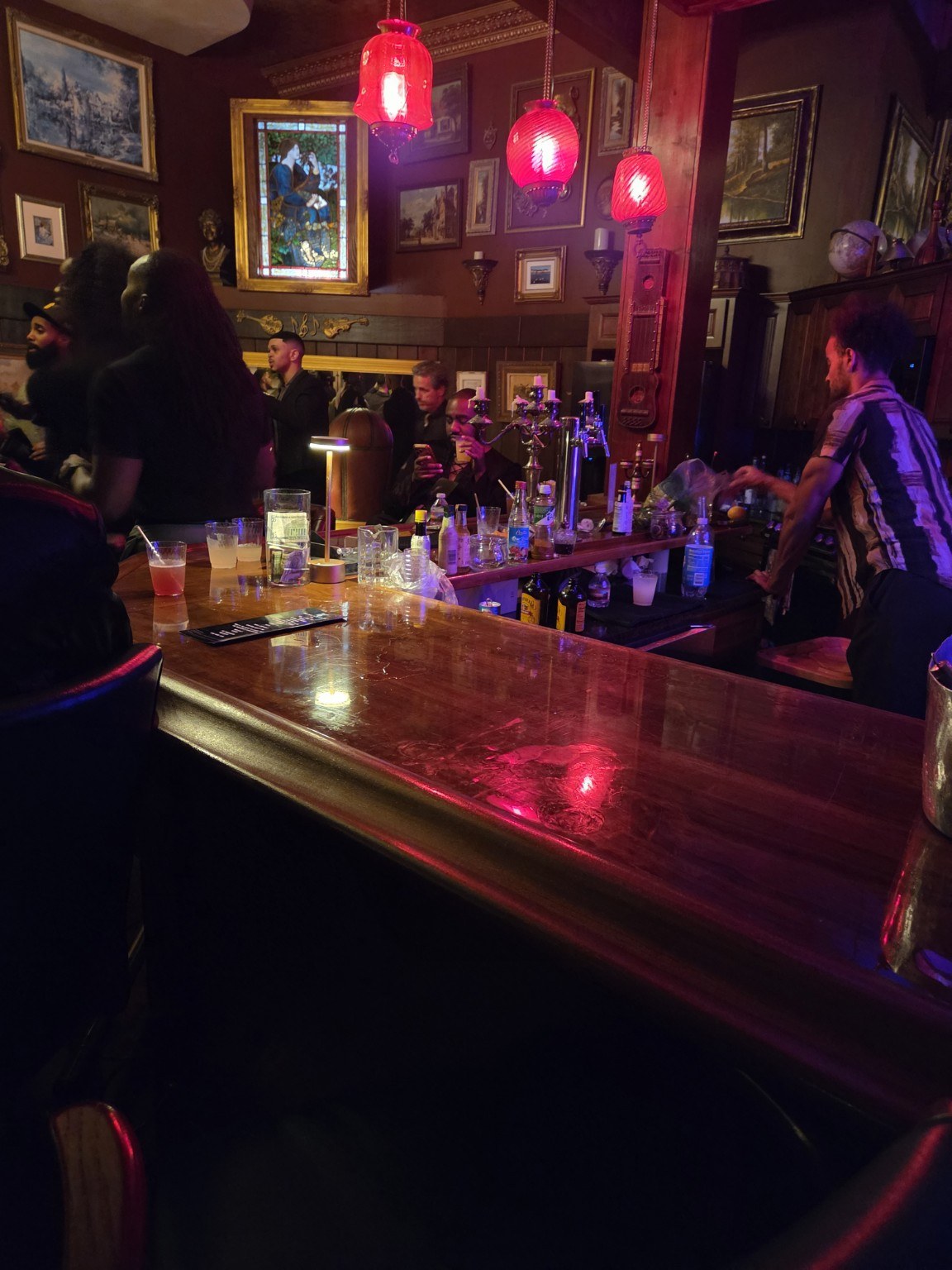 Interior of a busy bar and hospitality venue